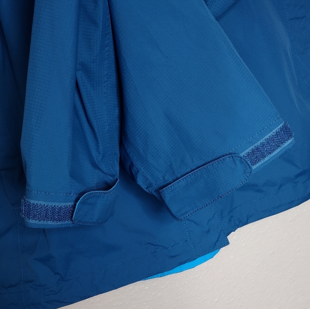 The North Face HyVent DT Nylon Blue Full-Zip Rain Windbreaker Jacket Sz L - Picture 10 of 16